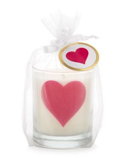 Heart Print Candle