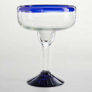 Blue Rocco Margarita Glasses, Set of 4   World Market