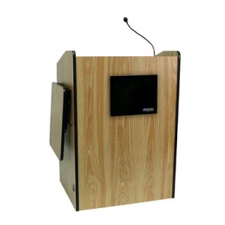 AmpliVox Sound Systems Multimedia Presentation Full Podium SN3235 Finish Med