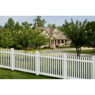 Wam Bam Premium Classic Picket Vinyl Fence with Post and Cap   4 ft. Multicolor