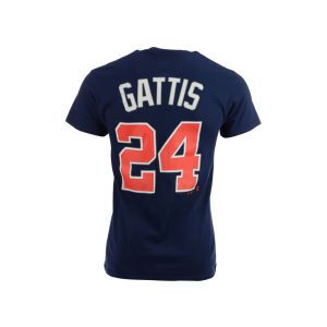 Atlanta Braves Evan Gattis Majestic MLB Official Player T Shirt
