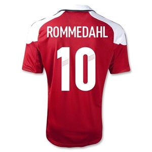 adidas Denmark 2012 ROMMEDAHL Home Soccer Jersey