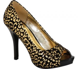 Womens Lava Shoes Tiger   Animal Print Fabric High Heels