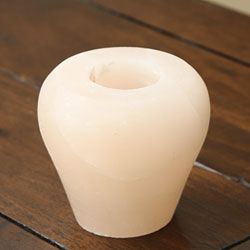 Black Tai Apple shaped Salt Candleholder