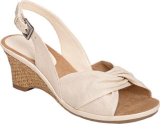 Womens Aerosoles Zenthusiasm   Cream Fabric Sandals