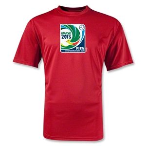 FIFA Confederations Cup 2013 Moisture Wicking Emblem T Shirt (Red)