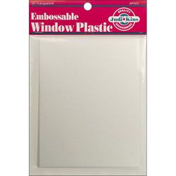 Embossable Window Plastic Sheets (ClearTransparent acetate sheets used to create window cards, boxes, picture frames, jewelry and ornamentsPackage contains 20 sheetsEach sheet measures 5.5 inches high x 4.25 inches wideModel AP405 )
