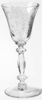 Cambridge Apple Blossom Clear (Stem #3130) Cordial Glass   Stem #3130, Etch #744