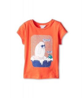 Little Marc Jacobs Poodle And Frog Bath Tub S/S Tee Girls T Shirt (Red)