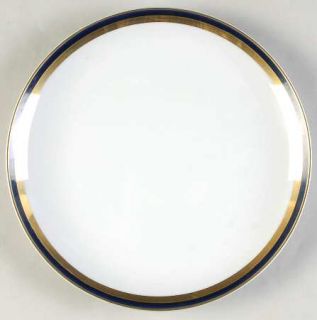 Harmony House China Marquis Salad Plate, Fine China Dinnerware   Blue & Gold Ban