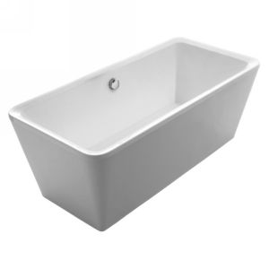 Whitehaus WHHQ170 Bathhaus Cubic Style Double Ended Freestanding Bathtub made of