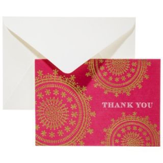 Thank You Card Pack   Pink & Gold Foil 50ct