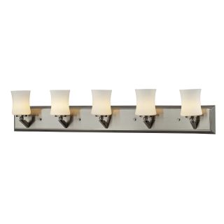 Elite 5 light Brushed Nickel Vanity