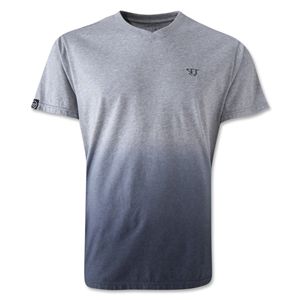 Warrior 50/50 Fade V Neck T Shirt (Gray)