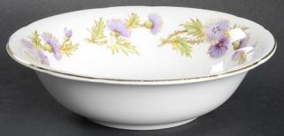 Paragon Highland Queen Coupe Cereal Bowl, Fine China Dinnerware   Purple Thistle
