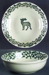Tienshan North Country Coupe Cereal Bowl, Fine China Dinnerware   Green Wild Ani