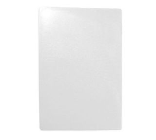 Tablecraft White Polyethylene Cutting Board, 15 x 20 x 1/2 in, NSF Approved