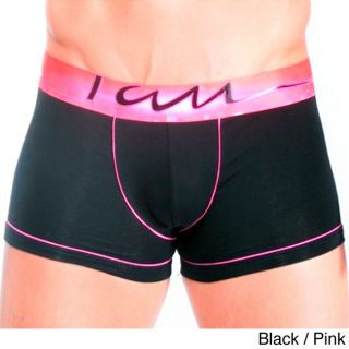 Mens Black Boxer Trunks With Bright Trim