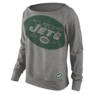 Nike Wildcard Epic (NFL New York Jets) Womens Sweatshirt   Dark Grey Heather
