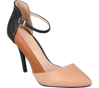 Womens Journee Collection Momentum 63   Nude Quarter Strap Shoes