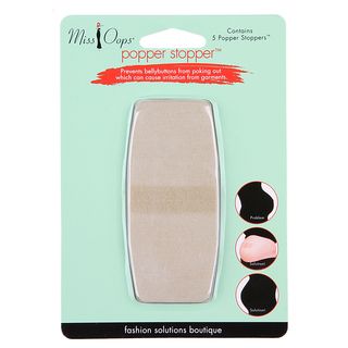 Miss Oops Popper Stoppers Bellybutton Protector (pack Of 10) (6.5 inches long x 4.5 inches wide x 0.19 inch highIncludes 10 protectorsTargeted area Belly button )