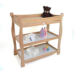 Sleigh style Natural Changing Table
