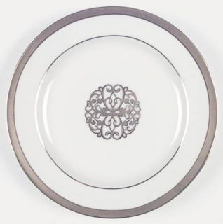 American Atelier Florentine Gold Scroll Salad Plate, Fine China Dinnerware   Gol