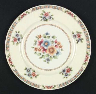 Lenox China Claremont Dinner Plate, Fine China Dinnerware   Florals, Cream Rim,