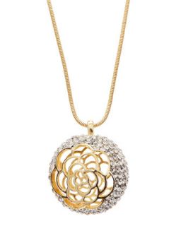Golden Flower Ball Necklace