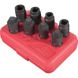 Sunex Tools Pipe Plug Socket Set   8 Pc., Model 2841