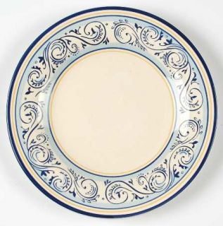 Better Homes and Gardens Renes Salad Plate, Fine China Dinnerware   Blue,Yellow,