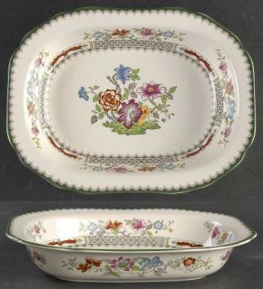 Spode Chinese Rose 9 Oval Vegetable Bowl, Fine China Dinnerware   Imperialware,