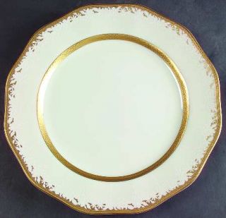 Mikasa Victorian Era Dinner Plate, Fine China Dinnerware   Ruffle,Gold Decor&Tri