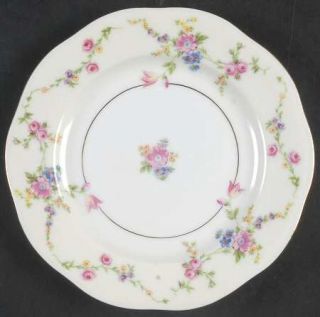 Baronet Juliet Bread & Butter Plate, Fine China Dinnerware   Multicolor Flowers