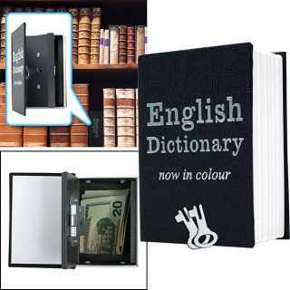 Mini Dictionary Metal Diversion Book Safe With Key Lock