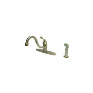 Elements of Design EB3579BL Hot Springs One Handle Kitchen Faucet With Spray