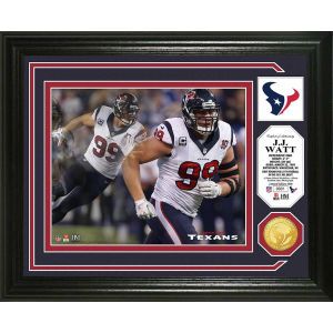 Houston Texans J.J. Watt Highland Mint Photo Mint Coin Bronze