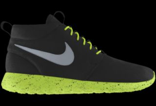 Nike Roshe Run Mid Premium iD Custom Mens Shoes   Yellow