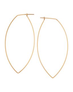 Gold Fill Triangle Drop Wire Earrings