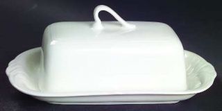 Royal Doulton Profile Rectangular Covered Butter, Fine China Dinnerware   All Wh