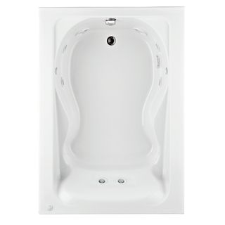 Cadet Everclean 5 foot White Acrylic Whirlpool Tub With Reversible Drain