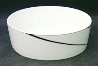 Block China White Pearl Coupe Cereal Bowl, Fine China Dinnerware   Jewels,Black