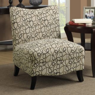 Monarch Specialties Inc. Swirl Fabric Slipper Chair I 8047