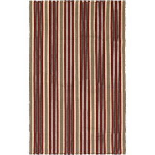Bar Harbor Pumpkin Spice Rug (5 X 8) (Pumpkin SpiceSecondary colors Pine Needle, Pistachio, TanPattern StripesTip We recommend the use of a non skid pad to keep the rug in place on smooth surfaces.All rug sizes are approximate. Due to the difference of