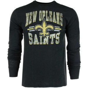 New Orleans Saints 47 Brand NFL Logo Scrum Long Sleeve T Shirt