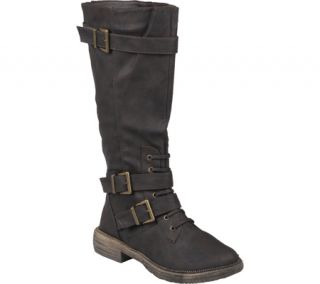 Womens Journee Collection Buckle Detail Tall Boots   Brown Boots