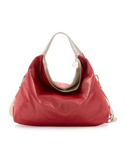 Elisabeth Medium Shopper Bag Red, Geranio