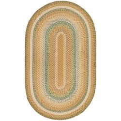 Hand woven Reversible Tan Braided Rug (4 X 6 Oval) (TanPattern BraidedTip We recommend the use of a non skid pad to keep the rug in place on smooth surfaces.All rug sizes are approximate. Due to the difference of monitor colors, some rug colors may vary