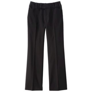 Merona Womens Doubleweave Flare Pant   (Curvy Fit)   Black   16 Short