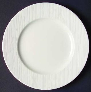 Sasaki China Beechwood White Salad Plate, Fine China Dinnerware   All White,Wood